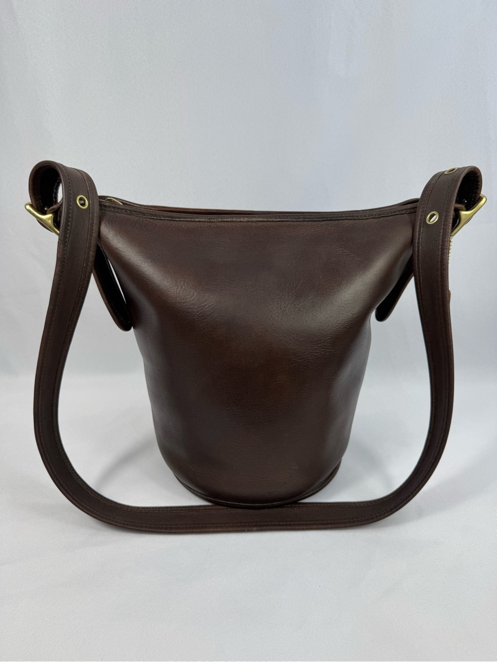 Coach Helen’s Legacy Brown Leather Bucket Bag #9953